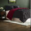 Reversible Comfort & Style Bedding Sets, Microfiber Modern Red Black, Home Twin Xl