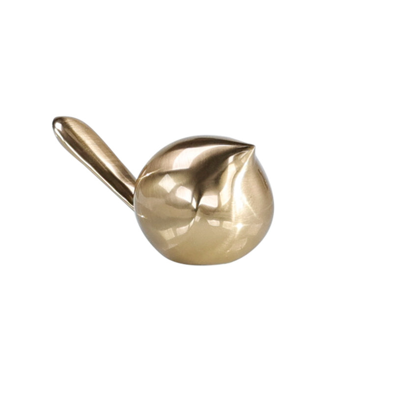 Chickadee Sculpture, Brass, Gold