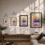 Rainbow Canopy Boho - Framed Print-638717753-638717751