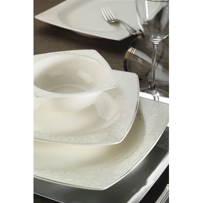 Bone China Dinnerware Set 44 Piece - Service for 12