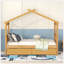 Lit simple en bois avec tiroirs, naturel-129747093