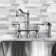 Whitehaus Collection Lead-Free Solid Stainless Steel Bridge Faucet with a Long Traditional Spout, Lever Handles and Side Spray