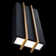 Poet 2 - Light LED Dimmable Black/Aged Brass Flush Mount
