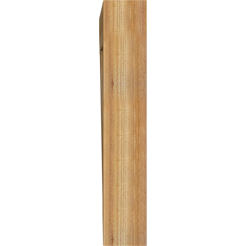H 6 po x l 40 po x Support en bois / corbeau, Cèdre rouge, H 34 po x l 6 po x P 34 po