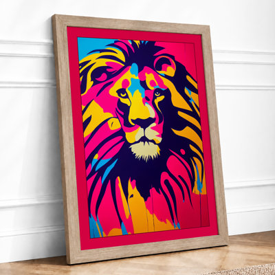 Pop Art Lion Modern - Print