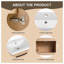 Meuble-lavabo simple avec plateau 23,62 Cahokia