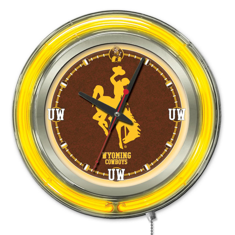 Horloge murale 15 po NCAA, Wyoming