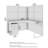 Easy Office L-Shaped Desk Cubicle - Reversible-115626651