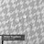Rideau de douche à carreaux gris à motif abstrait à carreaux et 12 crochets-703467810