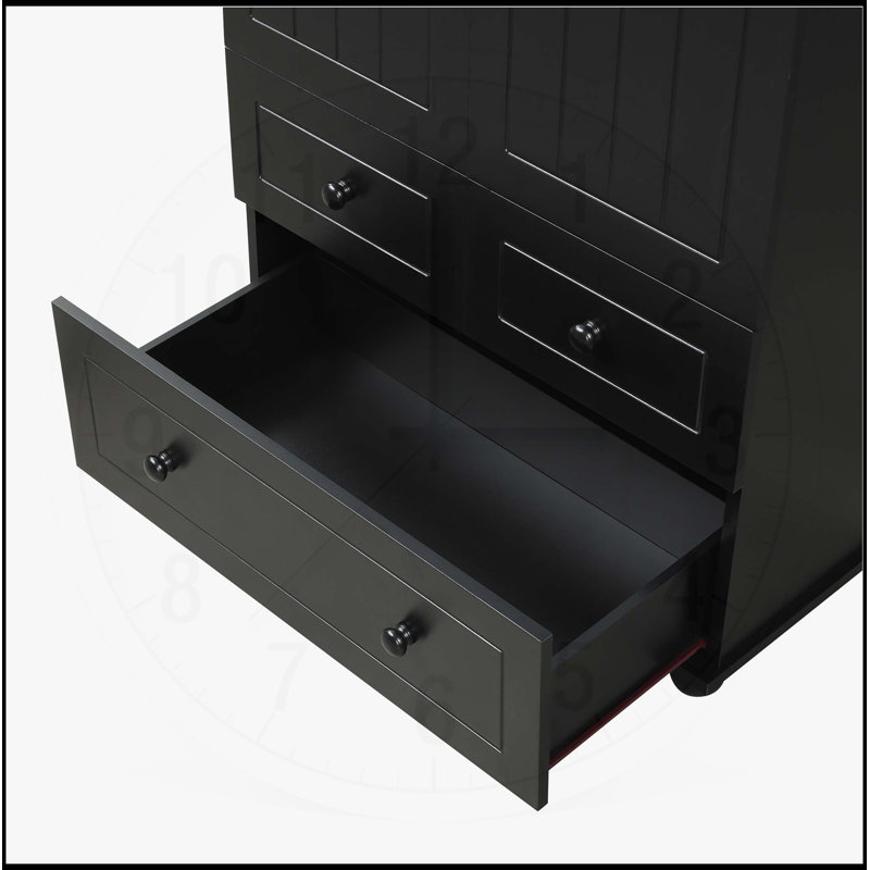 Grande armoire de rangement polyvalente avec plusieurs compartiments pour divers espaces, Noir