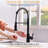Touchless Kitchen Faucet,Hands Free Automatic Smart Kitchen Faucet Black Smart Kitchen Faucet-121210005