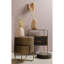 45cm W Iron Bedside Table