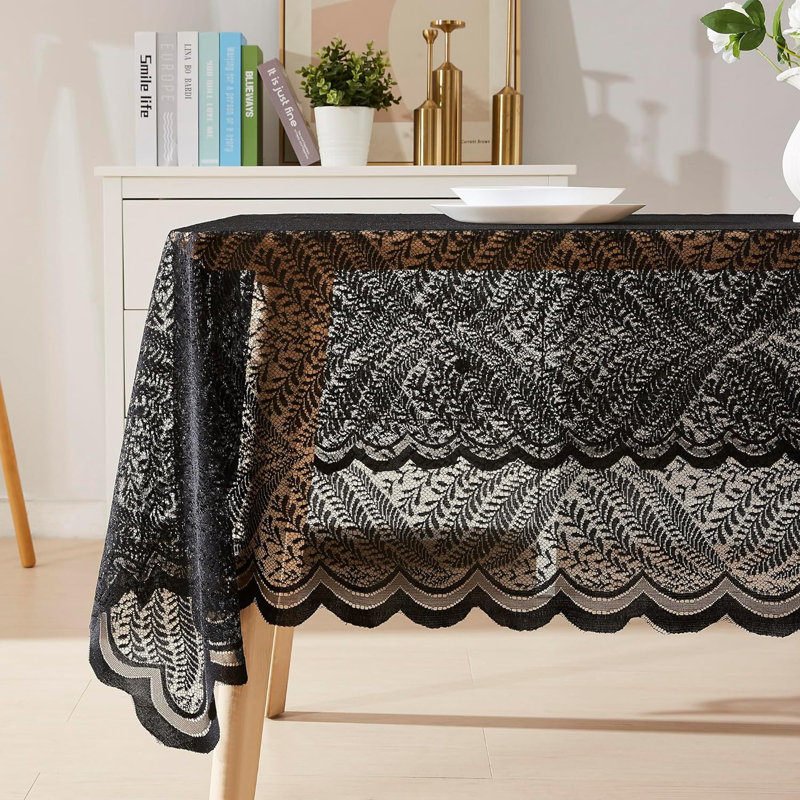Denese Dining Linens, 72" x 54", Black