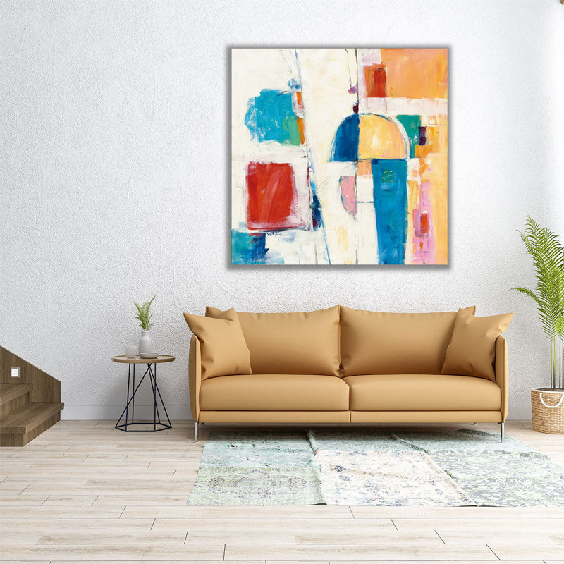 «Down To The Street», reproduction d'art sur toile, H 24 po x l 24 po
