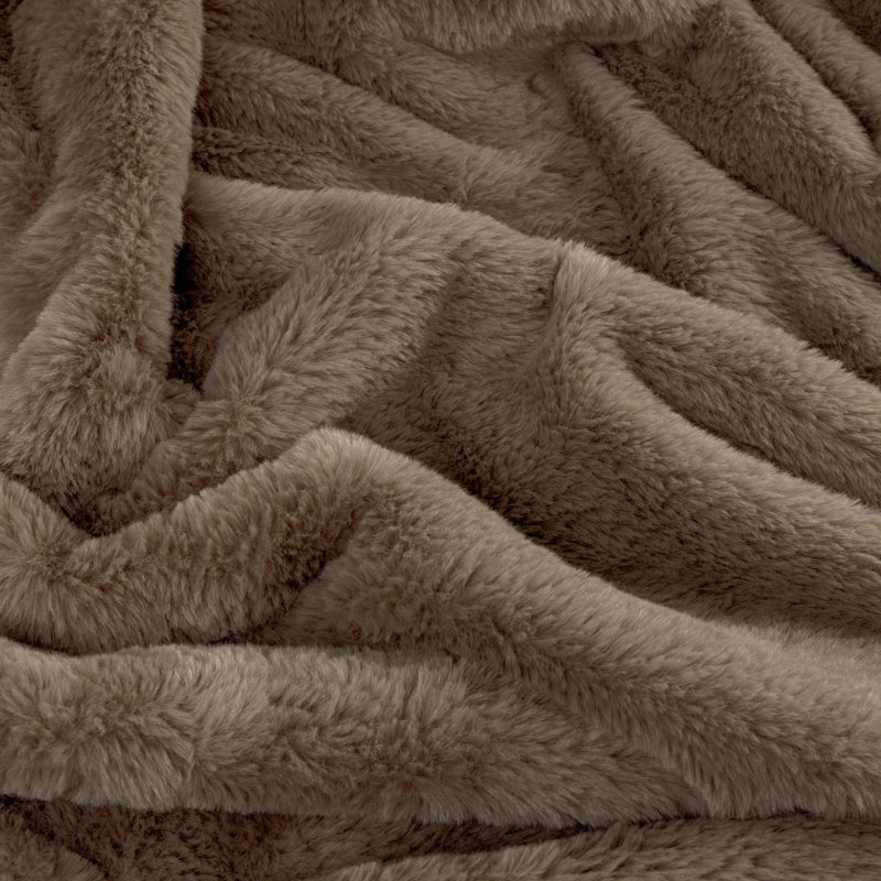 furn Kallu Throw, Brown, 180cm W x 130cm D