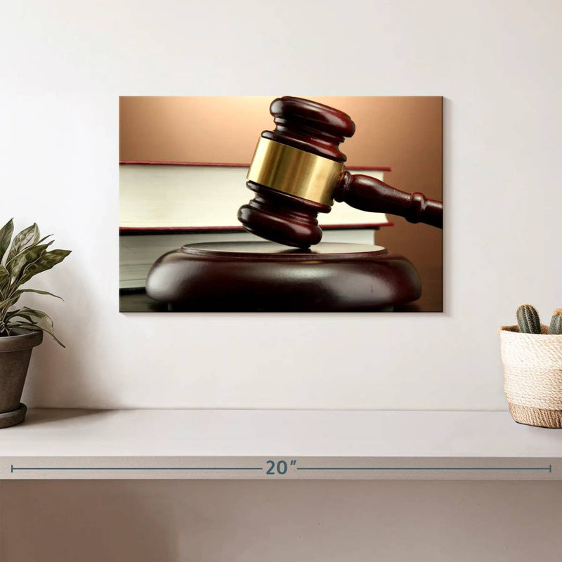 Law, 8" H x 12" W