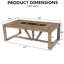 Table de conférence 8 pi, grande table de conférence de bureau