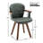 Karez 21.2" W Bamboo Swivel Modern Dining Chair-172931283