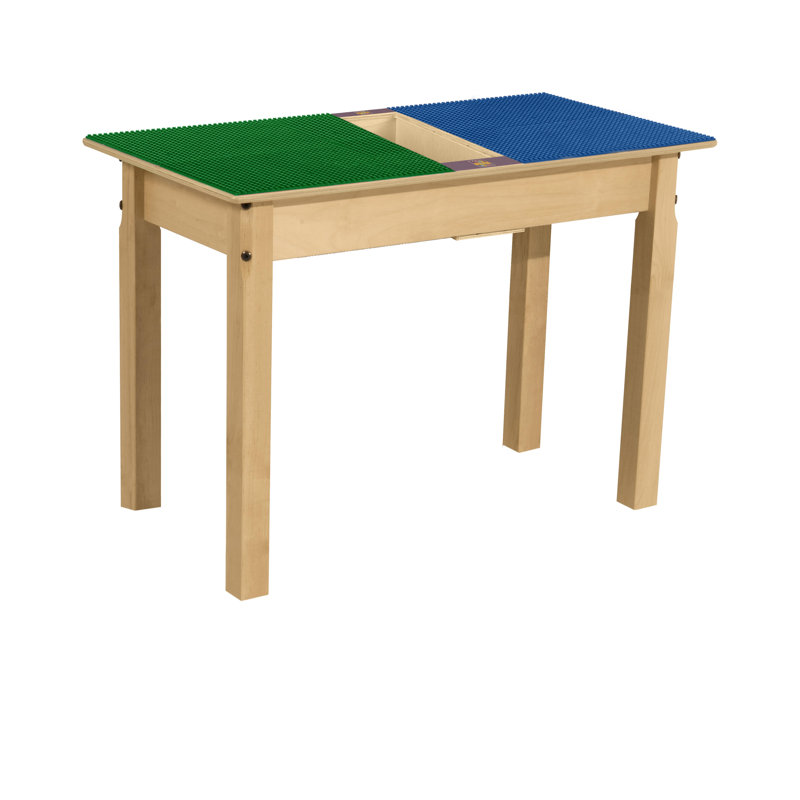 Table de jeu Time-2-Play, Bleu et vert, H 20,5 po x L 35 po x l 15,5 po