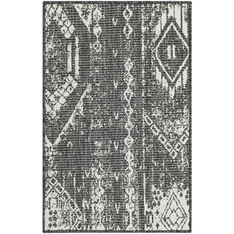 Wilmslow Geometric Indoor / Outdoor Rug, Rectangle 2' x 3'