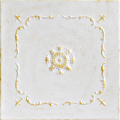 Tuile de plafond en polystyrène collé 1,6 pi x 1,6 pi Bourbon Street