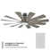 Windflower 12 - Blade Windmill Smart Ceiling Fan with Wall Control and LED Light Kit Included, Works With Alexa and iOS or Android App