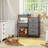 Baby Diaper Caddy Organizer and Storage - 3 Tier Rolling Cart with Dividers and Drawers, 13"D x 31.89"W x 33.5"H-113244432