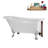58" Streamlin Clawfoot Tub,Tray,Drain, Clawfeet-101628928-102219861