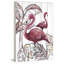 « rose flamant rose i »-impression sur bois-1270438882