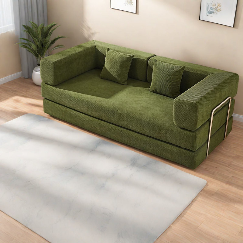 Compression Multifunctional Sofas Corduroy Modern Sleeper For Home