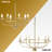 Chandeliers for Dining Room 6 Lights Height Adjustable Ceiling Light Fixture Mid-Century Chandelier for Dining Room Over Table Living Room Bedroom Kitchen with Sloped Ceiling Adapter-1915980861