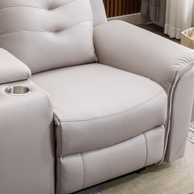 Ensemble de salon inclinable 3 pièces Alteo, Gris clair