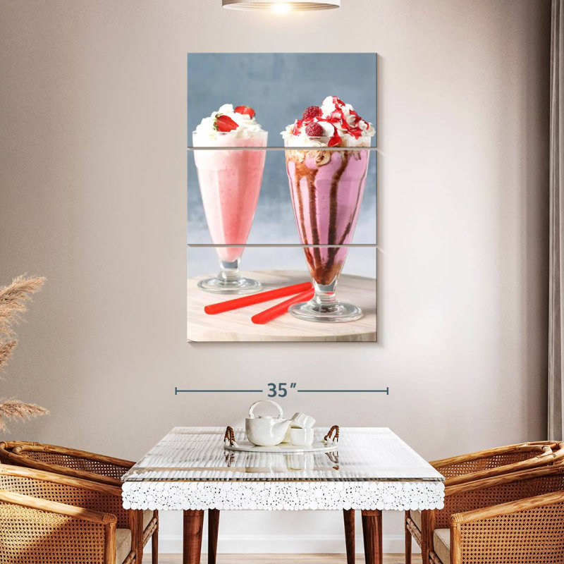 Lait frappé aux baies roses Yarlin, H 50 po x l 32 po