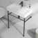 Turner 30" W x 16" D x 35" H Ceramic Rectangular Console Bathroom Sink with Overflow