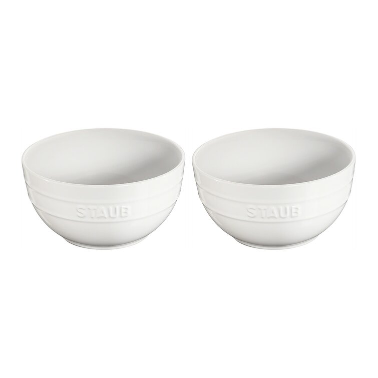 Staub Ceramic 4-pc, Baking and Bowl Set, White