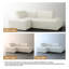 Ensemble de canapé modulaire rembourré en velours côtelé avec repose-pieds 3 pièces Berlare - entièrement compressé, aucun assemblage requis-637881188