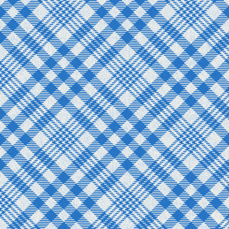 Outdoor Seat/Back Cushion, Blue Striped