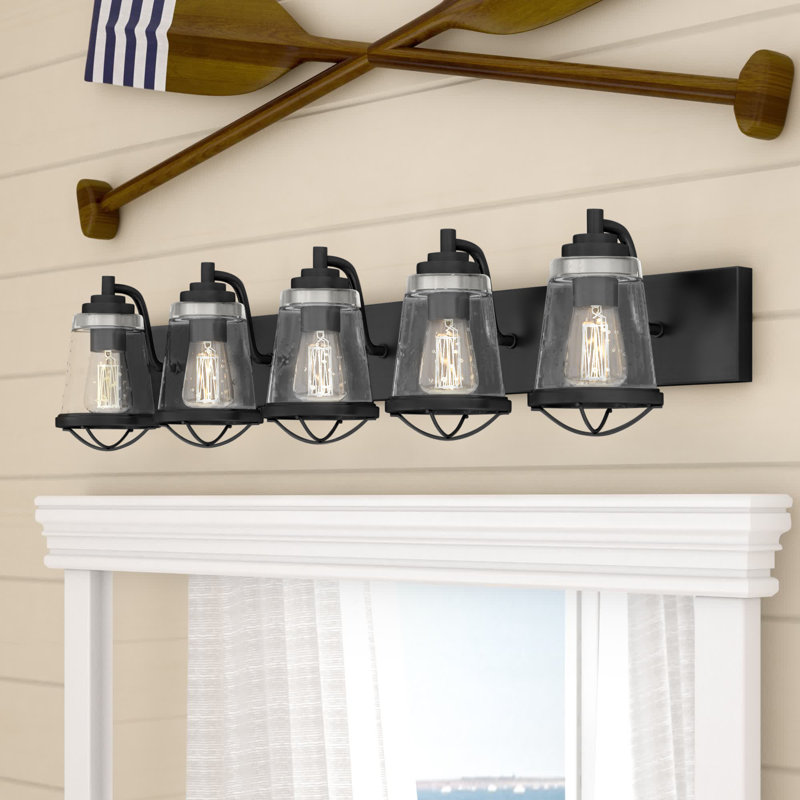 Akshay 5 - Light Dimmable Vanity Light, Bronze