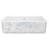 Shaws Original Single Bowl Front Fireclay 33" L x 18" W Apron Kitchen Sink