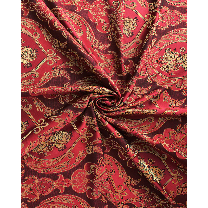Panneau de rideau simple obscurcissant en polyester Vanwert, Bourgogne