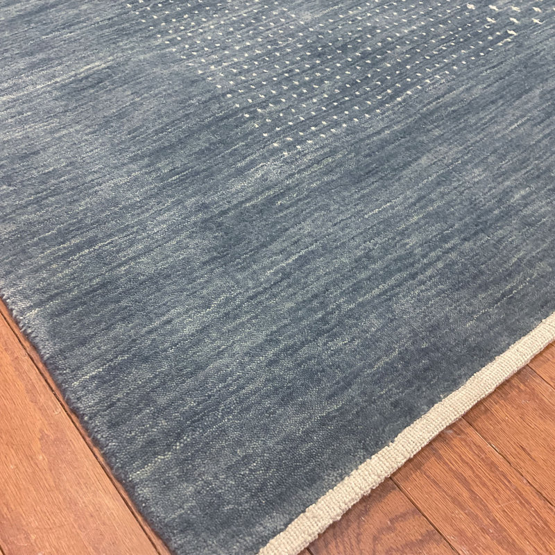  Tapis en laine Gabbeh moderne fait à la main, Rectangulaire 8 pi x 10 pi
