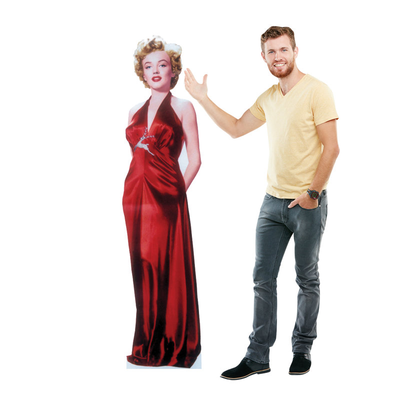 Marilyn Monroe Life-Size Red Dress Cardboard Stand-Up