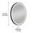 Manson Mirror, black Frame
