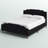 Lasater Queen Size Modern Curved Upholstered Bed-311579303