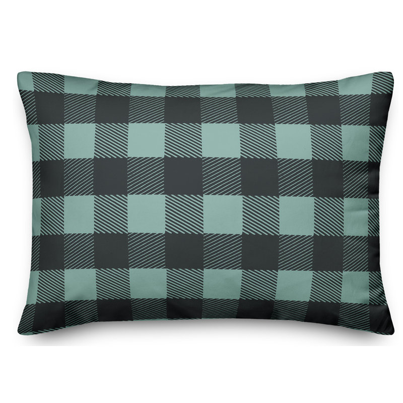 Coussin Buffalo, Asperges / Gris