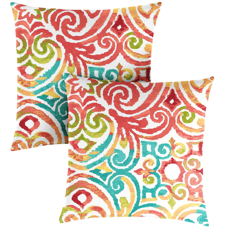 Housse et insert de coussin extérieur d'extérieur, 18 po x 18 po