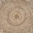 Amaan Modern Farmhouse Natural Fiber Jute Round Indoor Area Rug with Cotton Backing-1704562296