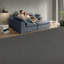 Canapé modulaire moderne en chenille gris foncé, canapé-lit peu encombrant pour le salon