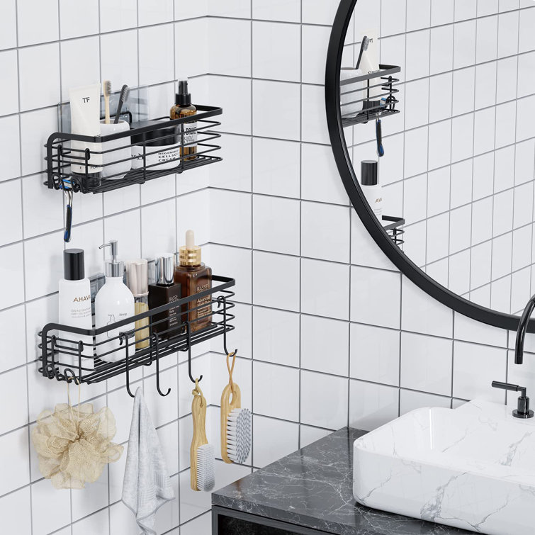 Rebrilliant Matthildi Shower Caddy Shower Shelves Self-Adhesive