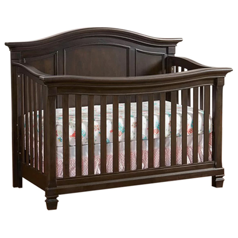 Lit de bébé convertible 4-en-1 Glendale, Brun